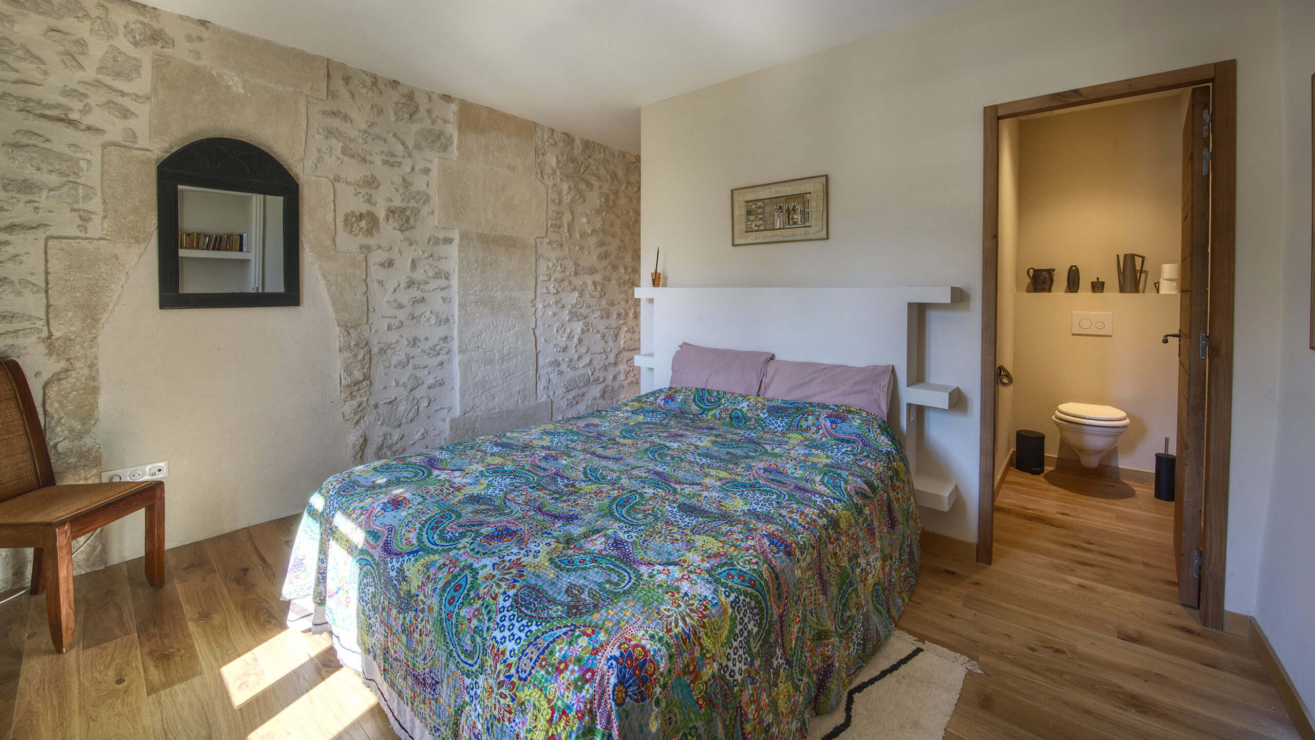 Chambre du Mas du Grand Chêne à Saint Rémy de Provence à la location