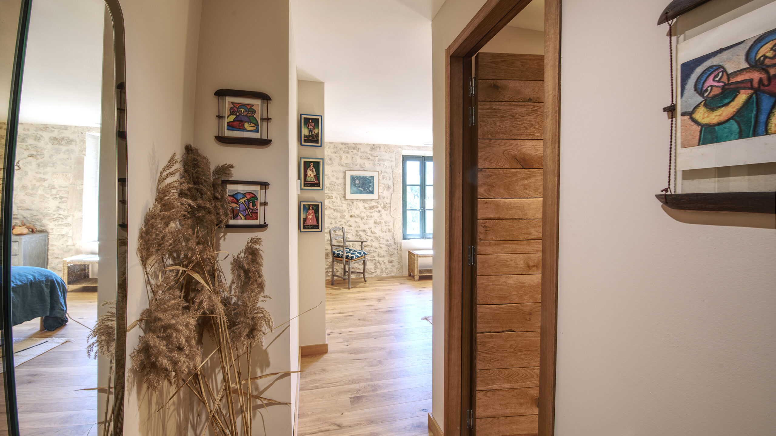 une des chambres du Mas du Grand Chêne à Saint Rémy de Provence à la location